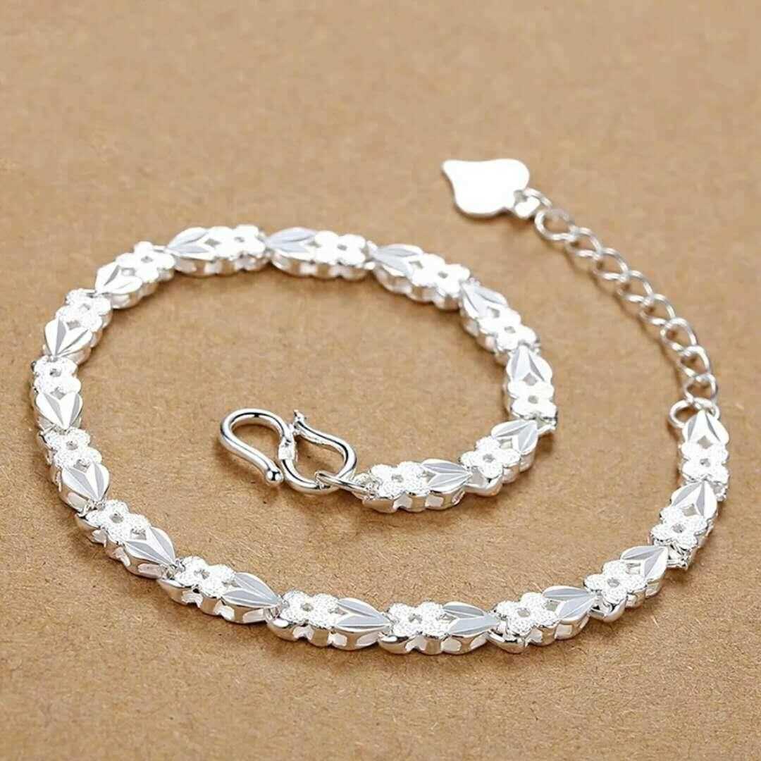heart bracelets 925 Sterling silver Fine chain cuff for women men adjustable high quality fashion popular party jewelry gifts