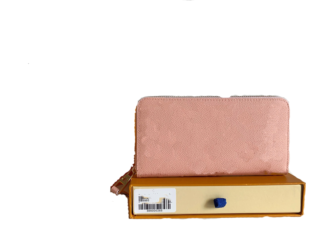 high quality Luxury designer Purses Fashion women Zipper Wallets monogrames Embossing Classic Bag Credit Card Purse Wallet With Box Dust Bags, 60017#embossing fuchsia 
high quality Luxury designer Purses Fashion women Zipper Wallets monogrames Embossing Classic Bag Credit Card Purse Wallet With Box Dust Bags, 60017#embossing fuchsia