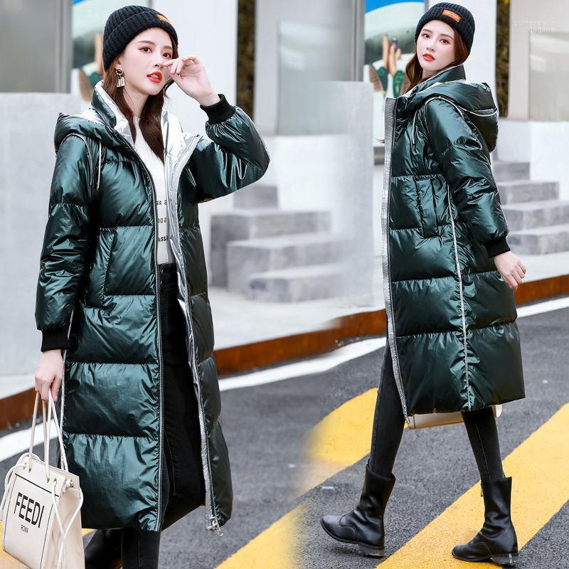 Women's Down & Parkas 2022 Fashion Winter Jacket Women Hooded Thick Cotton Padded Female Glossy Long Ladies Loose Warm Outwear Q983 Guin22, Blue
Women's Down & Parkas 2022 Fashion Winter Jacket Women Hooded Thick Cotton Padded Female Glossy Long Ladies Loose Warm Outwear Q983 Guin22, Blue