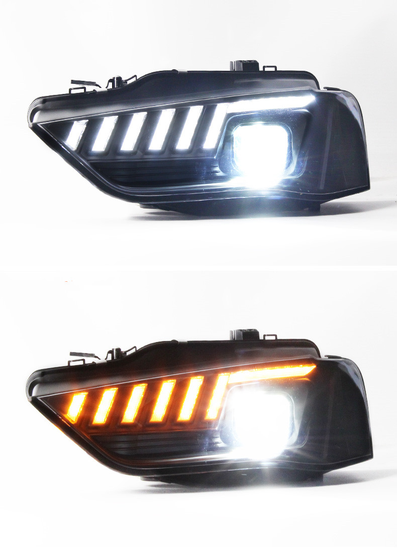 Car Headlights For Audi A4 LED Headlight 2009-16 Headlights A4L B8 DRL Turn Signal High Beam Angel Eye Projector Lens