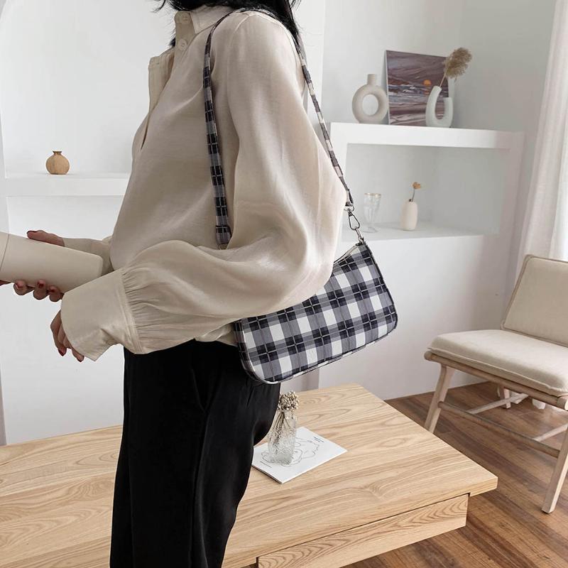 Evening Bags Women Plaid Handbag Travel Nylon Daily Totes Ladies Fashion Zipper Shoulder For Outdoor Shopping Traveling OrnamentsEvening
Evening Bags Women Plaid Handbag Travel Nylon Daily Totes Ladies Fashion Zipper Shoulder For Outdoor Shopping Traveling OrnamentsEvening