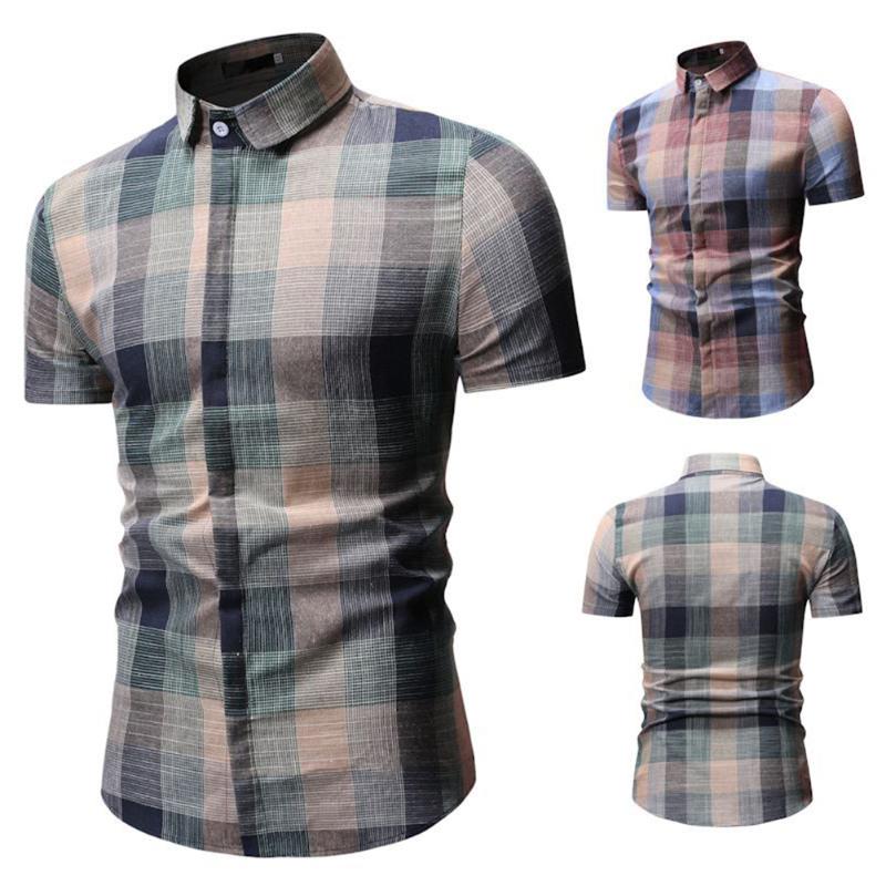 Men's Casual Shirts Classic Delicate Texture Men Short Sleeve Plaid Shirt Summer Lapel Dress Daily TopsMen's, Green
Men's Casual Shirts Classic Delicate Texture Men Short Sleeve Plaid Shirt Summer Lapel Dress Daily TopsMen's, Green