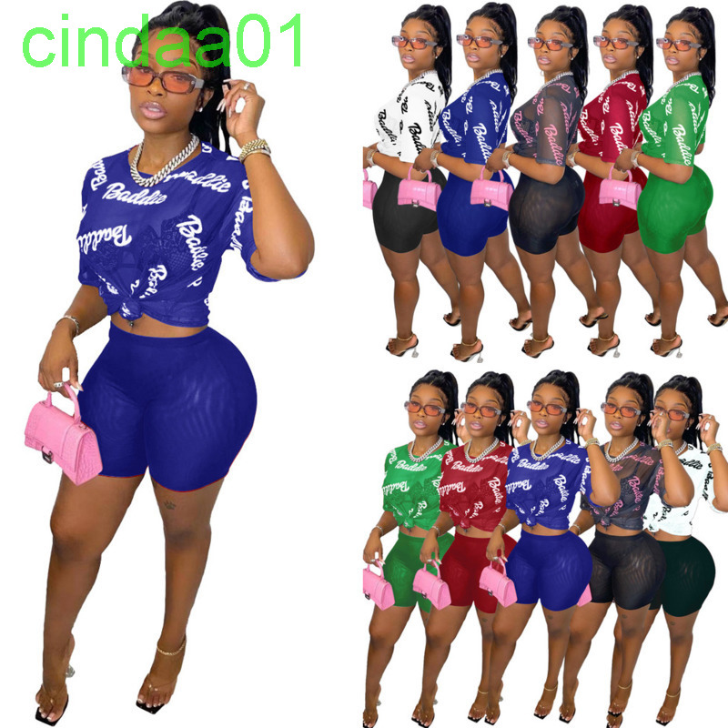 2022 Summer Designer Tracksuits For Women Sexy Sheer Yoga Short Pants 2 Pieces SetParty Wear Letter Print T Shirts Mesh Shorts Clothing, White
2022 Summer Designer Tracksuits For Women Sexy Sheer Yoga Short Pants 2 Pieces SetParty Wear Letter Print T Shirts Mesh Shorts Clothing, White