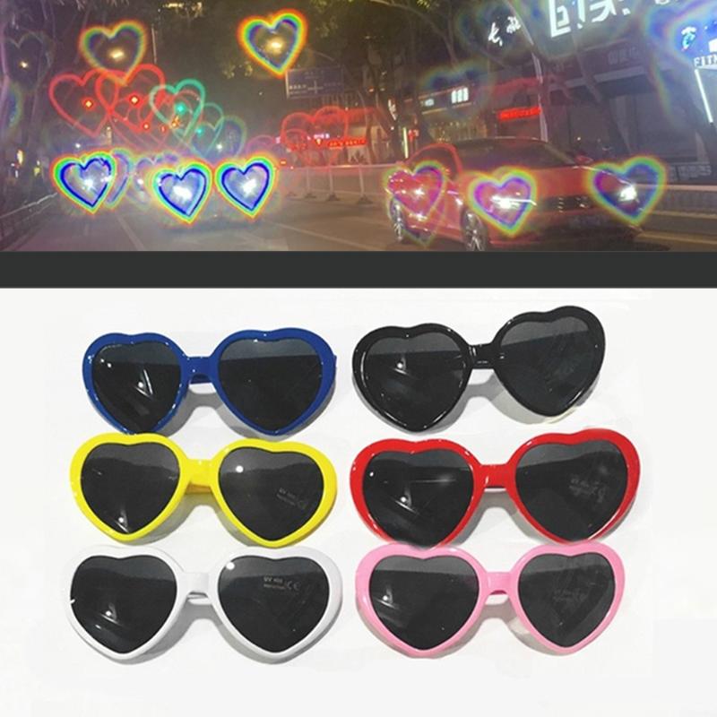 Sunglasses Heart-shaped Special Effect Glasses Lights Change To Love Heart Diffraction Spectacles At Night Fashion
Sunglasses Heart-shaped Special Effect Glasses Lights Change To Love Heart Diffraction Spectacles At Night Fashion
