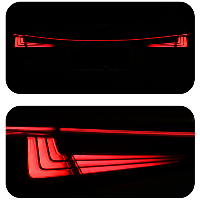 auto tail lights For ES300 ES 18-21 ES260 ES200 Full LED Tail Light rear fog turn signal brake taillights assembly
