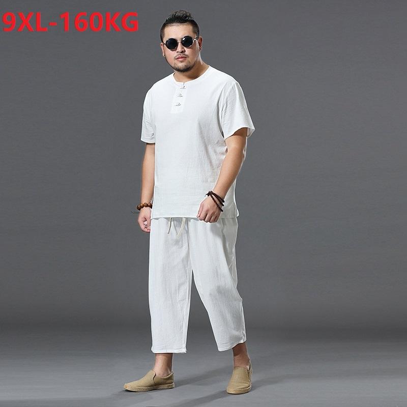 Men's T-Shirts Summer Men Short Sleeve T-shirt And Pants Linen Cotton Chinese Style Large Size 8XL 9XL Vintage Button Tang Suit Tees Homewea, Picture color
Men's T-Shirts Summer Men Short Sleeve T-shirt And Pants Linen Cotton Chinese Style Large Size 8XL 9XL Vintage Button Tang Suit Tees Homewea, Picture color