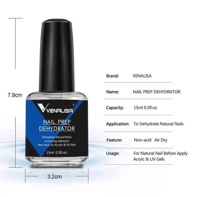 NXY Nail Gel Bonder Prep Dehydrator and Acid Free Primer Acrylic Uv Base Coat Air Dry Art 2 Pcs Set 0328