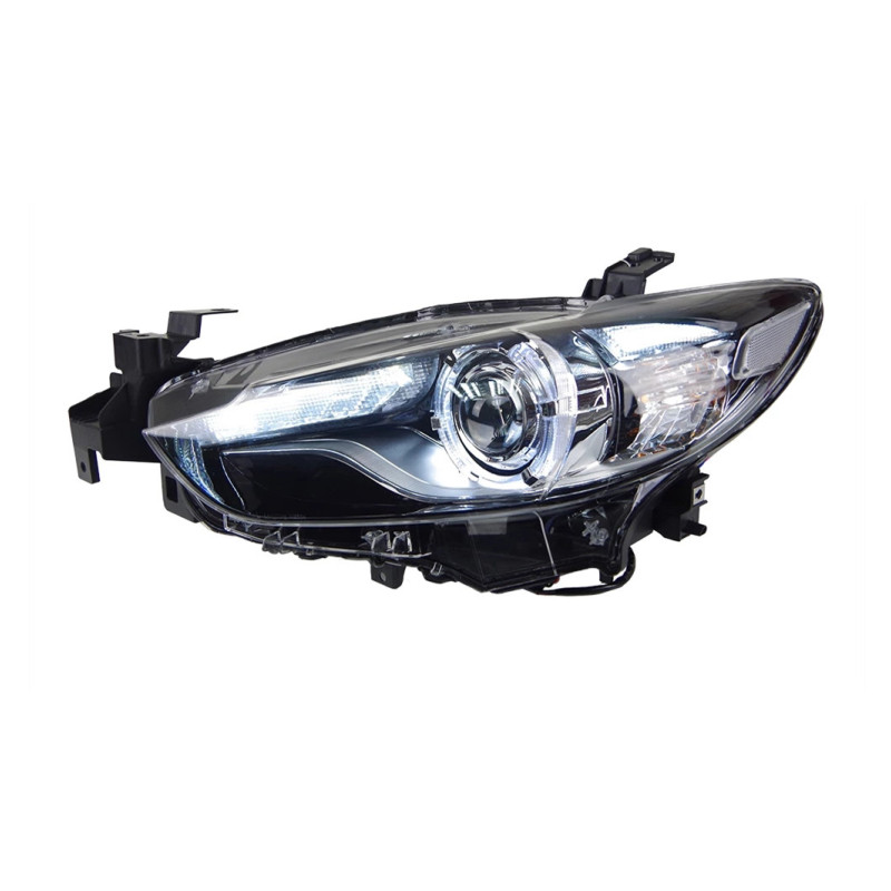 2 PCS Auto Car Head Light Parts For Mazda 6 Atenza 20 13-20 16 LED Lamps or Xenon Headlights DRL LED Dual Projector FACELIFT