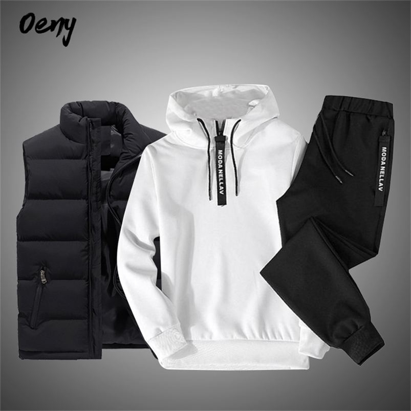Men's Tracksuits Solid Color Men's Sportswear Sets Patchwork Zipper Tracksuit Men Casual Hooded Sweatshirt HoodiesVestPants 3PC Jogging Suits 220826, Summer set
Men's Tracksuits Solid Color Men's Sportswear Sets Patchwork Zipper Tracksuit Men Casual Hooded Sweatshirt HoodiesVestPants 3PC Jogging Suits 220826, Summer set