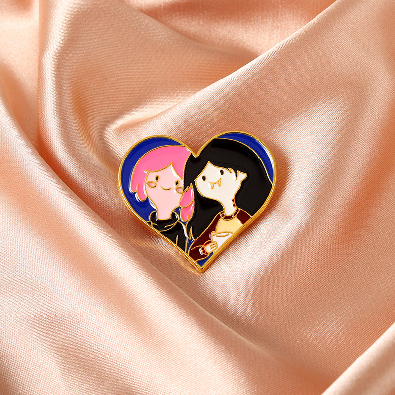 Cartoon Two Girls Portrait Heart Shaped Brooches Pins Girlfriend Gift Alloy Enamel Love Clothes Badges Jeans Sweater Bags Hats Lapel Pins Ornaments Accessories
Cartoon Two Girls Portrait Heart Shaped Brooches Pins Girlfriend Gift Alloy Enamel Love Clothes Badges Jeans Sweater Bags Hats Lapel Pins Ornaments Accessories