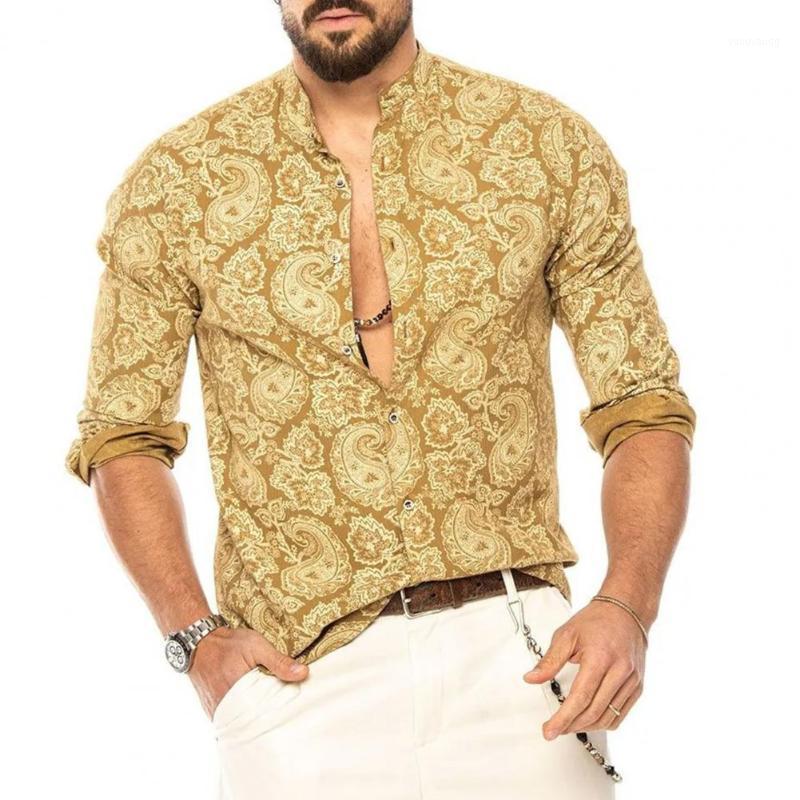 Ethnic Style Printed Shirt Men Lapel High Street Button Vintage Camisa Long Sleeve Mens Brand Hawaiian Shirts Men's Casual, White
Ethnic Style Printed Shirt Men Lapel High Street Button Vintage Camisa Long Sleeve Mens Brand Hawaiian Shirts Men's Casual, White