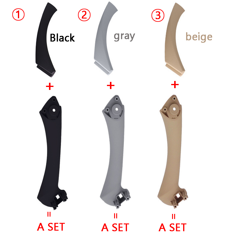 Car Inner Handle Interior Door Panel Pull Trim Cover Gray Beige Black left Right For BMW 3 Series E90 E91 316 318 320 325 328