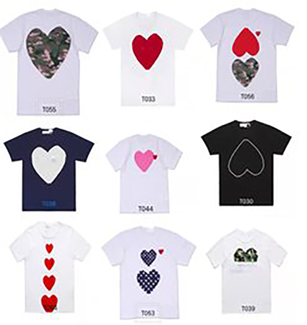 Fashion Mens Play T Shirt Designer Red Heart Shirt Commes Casual Women Shirts Des Badge Garcons High Quanlity TShirts Cotton -XXL, Supplement (not shipped separately)
Fashion Mens Play T Shirt Designer Red Heart Shirt Commes Casual Women Shirts Des Badge Garcons High Quanlity TShirts Cotton -XXL, Supplement (not shipped separately)