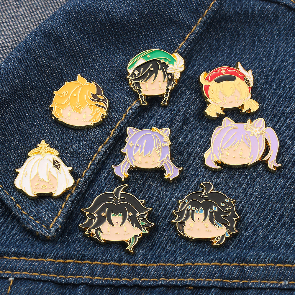 Genshin Impact Enamel Pins Two-dimensional Anime Game Character Kawaii Brooch Badge Accessories Backpack Caps Gift for Friends 8 Colors, Mixed colors
Genshin Impact Enamel Pins Two-dimensional Anime Game Character Kawaii Brooch Badge Accessories Backpack Caps Gift for Friends 8 Colors, Mixed colors