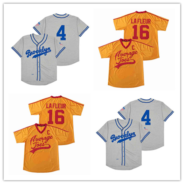 Men Pete LaFleur 16 Average Joe's Dodgeball Jersey Stitched Yellow Grey 1945 Babe Herman #4 Brooklyn Vintage Baseball Jerseys, As pic
Men Pete LaFleur 16 Average Joe's Dodgeball Jersey Stitched Yellow Grey 1945 Babe Herman #4 Brooklyn Vintage Baseball Jerseys, As pic