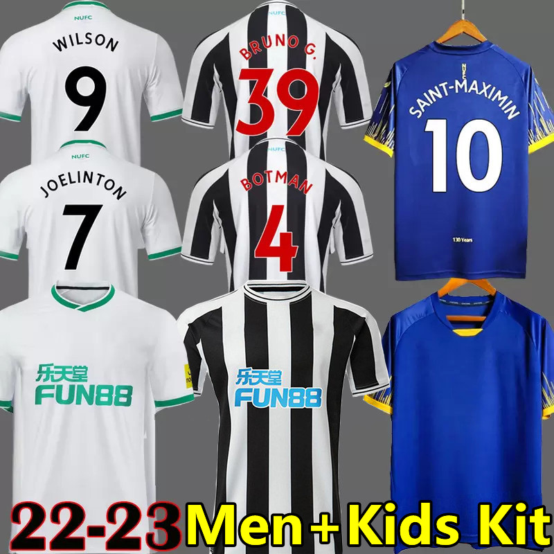 22 23 Newcastl united Soccer Jerseys WILSON BOTMAN SAINT MAXIMIN JOELINTON BRUNO G. NUFC 2022 2023 LASCELLES TRIPPIER SHELVEY WILLOCK Football Shirt men Kids Kits, 22-23 home patch
22 23 Newcastl united Soccer Jerseys WILSON BOTMAN SAINT MAXIMIN JOELINTON BRUNO G. NUFC 2022 2023 LASCELLES TRIPPIER SHELVEY WILLOCK Football Shirt men Kids Kits, 22-23 home patch