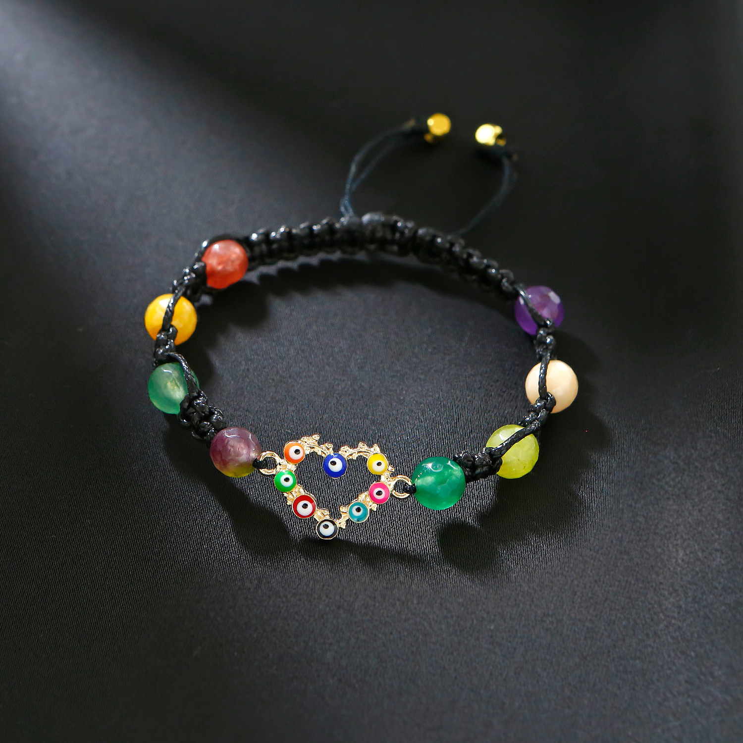 Woven Bracelet Love Bracelet Amethyst Agate Strawberry Crystal Beaded Heart-shaped Eye
Woven Bracelet Love Bracelet Amethyst Agate Strawberry Crystal Beaded Heart-shaped Eye