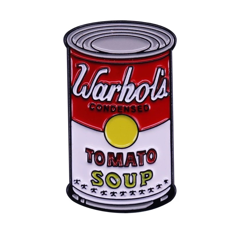Classic Cartoon Tomato Soup Can Brooch Pins Enamel Metal Badges Lapel Pin Brooches Jackets Fashion Jewelry Accessories, As picture
Classic Cartoon Tomato Soup Can Brooch Pins Enamel Metal Badges Lapel Pin Brooches Jackets Fashion Jewelry Accessories, As picture