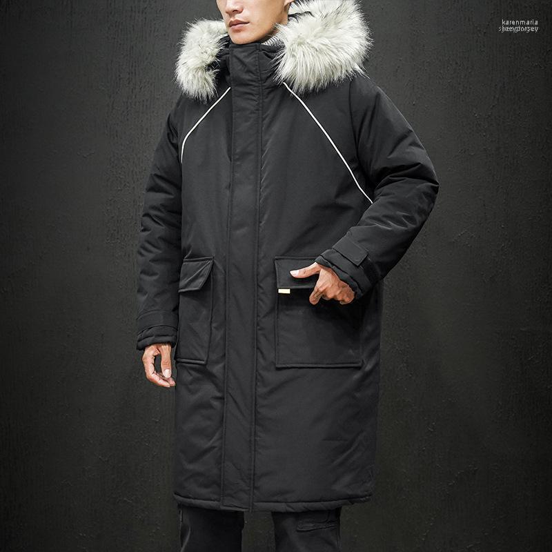 Men's Long Loose Parkas Male Warm Cotton Hooded Jacket Men Fur Collar Streetwear Winter Fashion Jackets And Coats1 Kare22, Black
Men's Long Loose Parkas Male Warm Cotton Hooded Jacket Men Fur Collar Streetwear Winter Fashion Jackets And Coats1 Kare22, Black