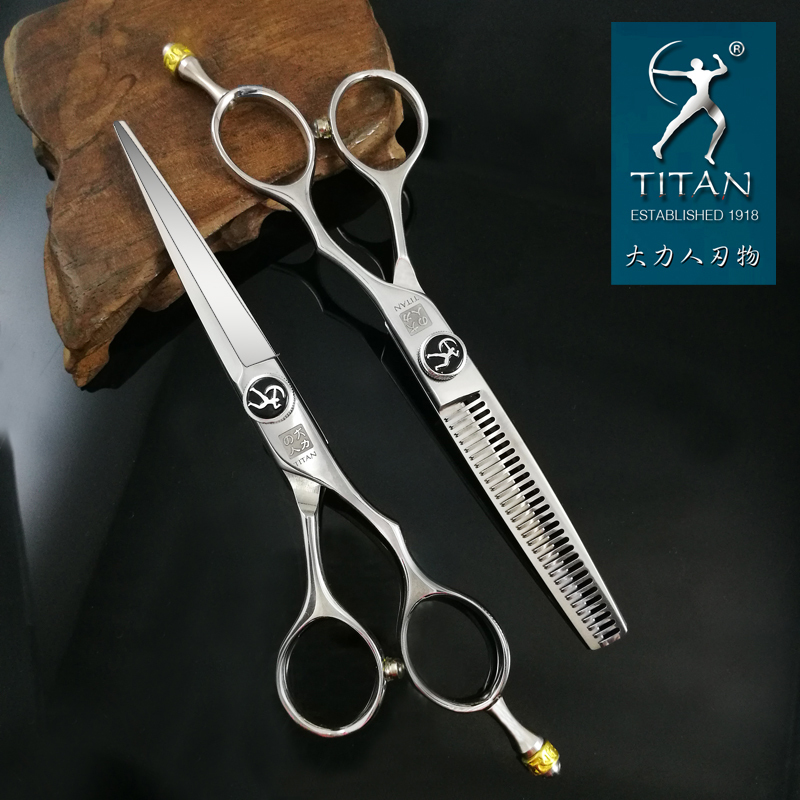 Titan Hairdress scissor Professional hairdressing scissors set barber salon cutting thinning 5.5inch 6.0inch 220317