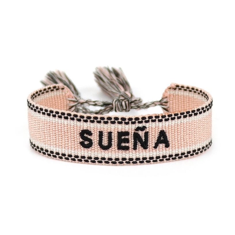 Woven Braided Bracelet Handmade Women Friendship Bracelets with Spanish Embroidery Letters Tassels Jewelry Gift Adjustable 220414
Woven Braided Bracelet Handmade Women Friendship Bracelets with Spanish Embroidery Letters Tassels Jewelry Gift Adjustable 220414