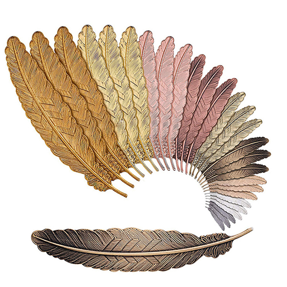 DIY Metal Feather Bookmarks Document Book Mark Label Golden Silver Rose Gold Bookmark Office School Supplies
DIY Metal Feather Bookmarks Document Book Mark Label Golden Silver Rose Gold Bookmark Office School Supplies
