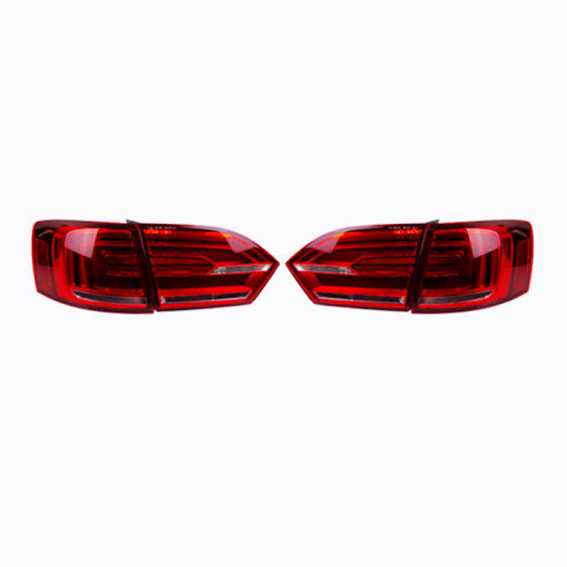 left & right running lights For VW Jetta Sagitar MK6 Tail Light 2012-2014 Full LED Reverse +Fog+Brake Turn Signl Taillights