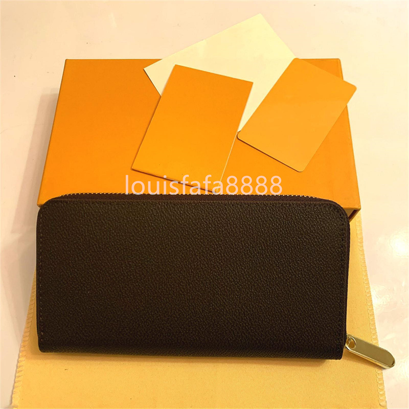 6 Colors Fashion Single Zipper ORGANIZER Designer Men Women Leather Wallet Lady Ladies Long Purse with Orange Box Card 60017, Brown flower
6 Colors Fashion Single Zipper ORGANIZER Designer Men Women Leather Wallet Lady Ladies Long Purse with Orange Box Card 60017, Brown flower