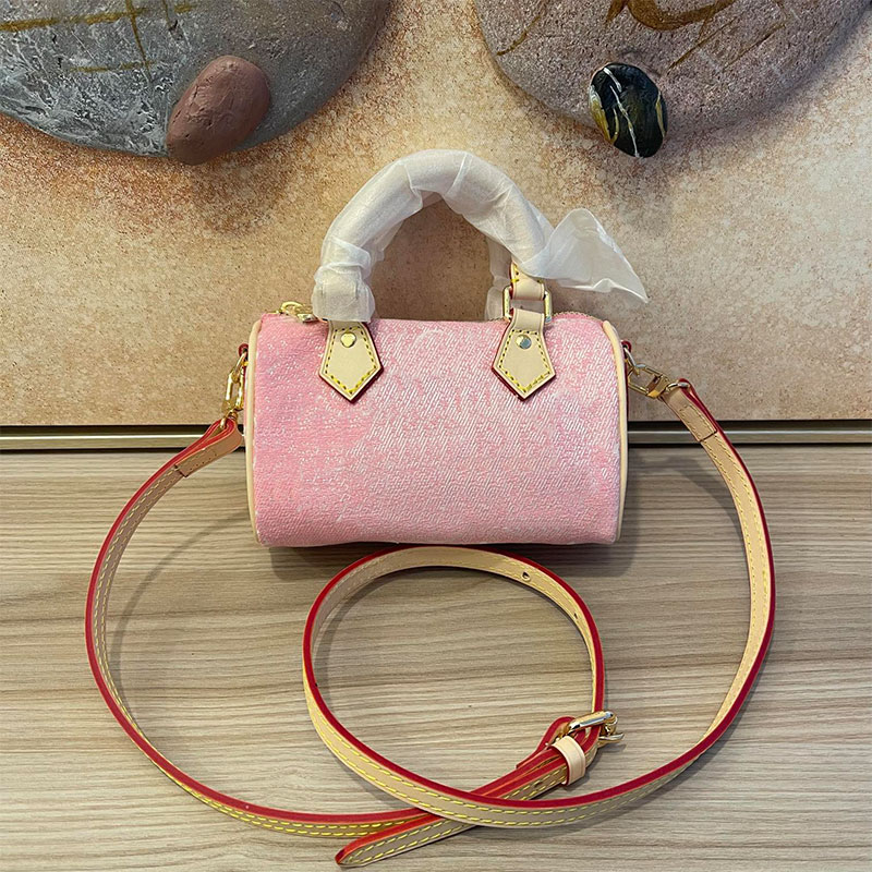 Women Nano Speedy Pillow Bag Handbags Purse Crossbody Bags Long Strap Brand Letters M81213
Women Nano Speedy Pillow Bag Handbags Purse Crossbody Bags Long Strap Brand Letters M81213