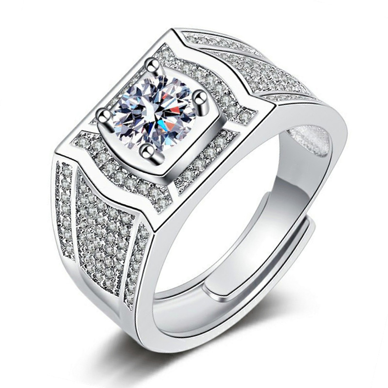 Full diamond domineering silver-plated imitation moissanite imitation diamond two carats light luxury abide by men's diamond ring
Full diamond domineering silver-plated imitation moissanite imitation diamond two carats light luxury abide by men's diamond ring