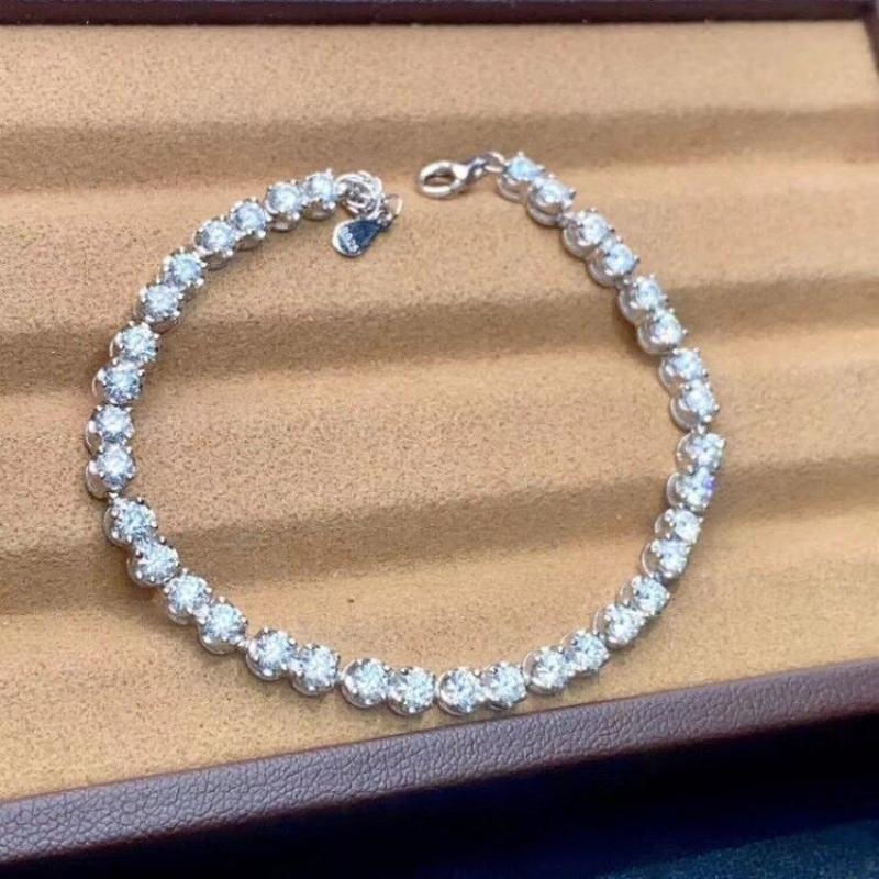 Tennis Luxurious Real Moissanite Diamond Bracelet 925 Sterling Silver White Stone Bangle For Women Fine Wedding JewelryTennis
Tennis Luxurious Real Moissanite Diamond Bracelet 925 Sterling Silver White Stone Bangle For Women Fine Wedding JewelryTennis