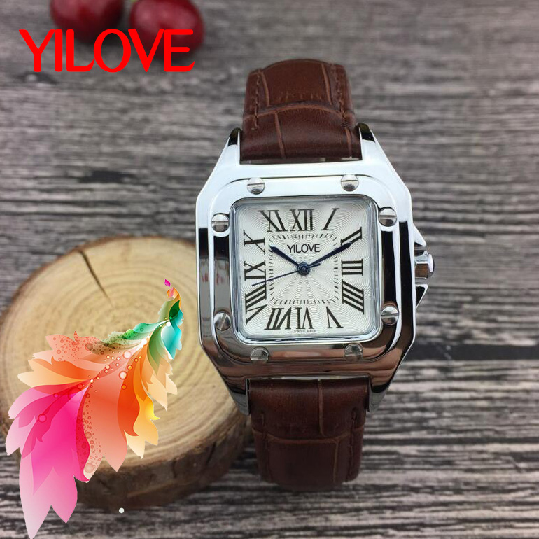 Leather Top Luxury Elegant Woman Watch 32mm Square Stainless Steel Multifunctional Clock Luxury Quality Designer Simple Fashion Ladies Business Wristwatch, As pic
Leather Top Luxury Elegant Woman Watch 32mm Square Stainless Steel Multifunctional Clock Luxury Quality Designer Simple Fashion Ladies Business Wristwatch, As pic