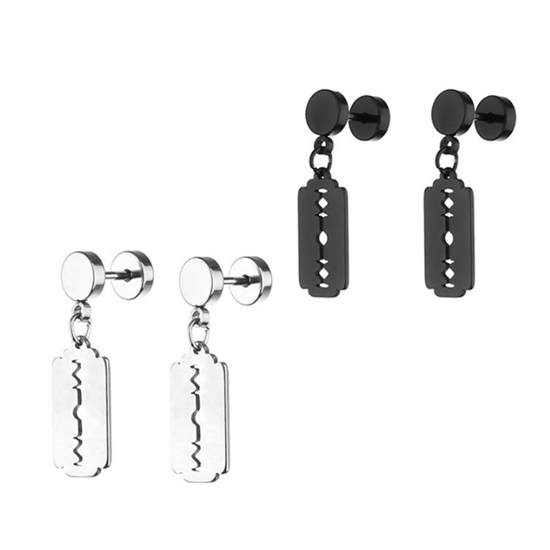 Dangle Blade Barbell Earrings 316L Stainless Steel Punk Hip Hop Body Piercing Dumbbell Ear Hoops
Dangle Blade Barbell Earrings 316L Stainless Steel Punk Hip Hop Body Piercing Dumbbell Ear Hoops