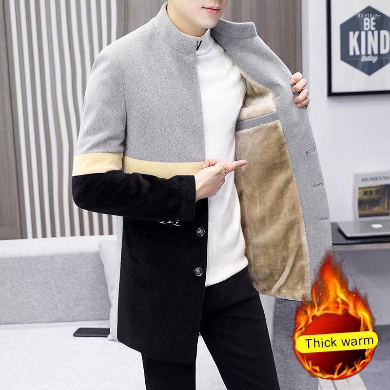 Men's Wool & Blends Winter Contrast Stitching Stand Collar Long Thick Warm Jacket Slim Woolen Blazer Men Trench Coat Viol22, Under green
Men's Wool & Blends Winter Contrast Stitching Stand Collar Long Thick Warm Jacket Slim Woolen Blazer Men Trench Coat Viol22, Under green
