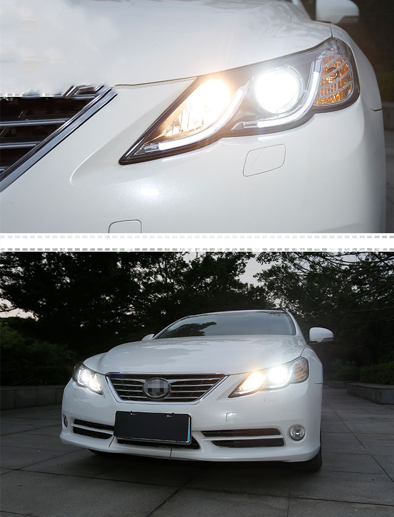 Full LED Head Lights Assembly For Toyota Mark X 2010-2013 Headlights Reiz DRL Front Lamp Dynamic Turn Signal Headlight LED Running Light