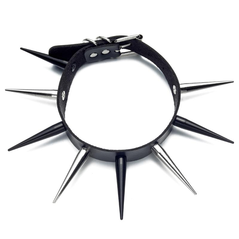 Chokers Big Spiked Choker Punk Faux Leather Collar For Women Men Cool Studded Chocker Goth Style Necklace Gothic Accessories
Chokers Big Spiked Choker Punk Faux Leather Collar For Women Men Cool Studded Chocker Goth Style Necklace Gothic Accessories