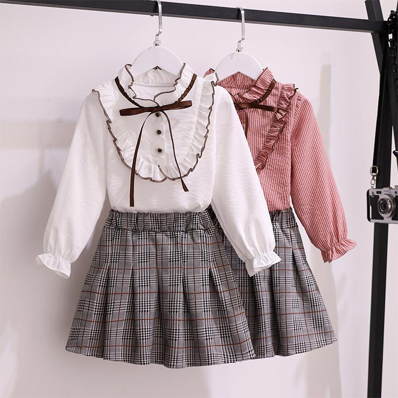 Clothing Sets Preppy Style Baby Girls Clothes Spring & Autumn Kids For Teens Outfits Long Sleeve Cotton Shirt Plaid Skirt 2 Pieces Suits, Qed-yellow
Clothing Sets Preppy Style Baby Girls Clothes Spring & Autumn Kids For Teens Outfits Long Sleeve Cotton Shirt Plaid Skirt 2 Pieces Suits, Qed-yellow