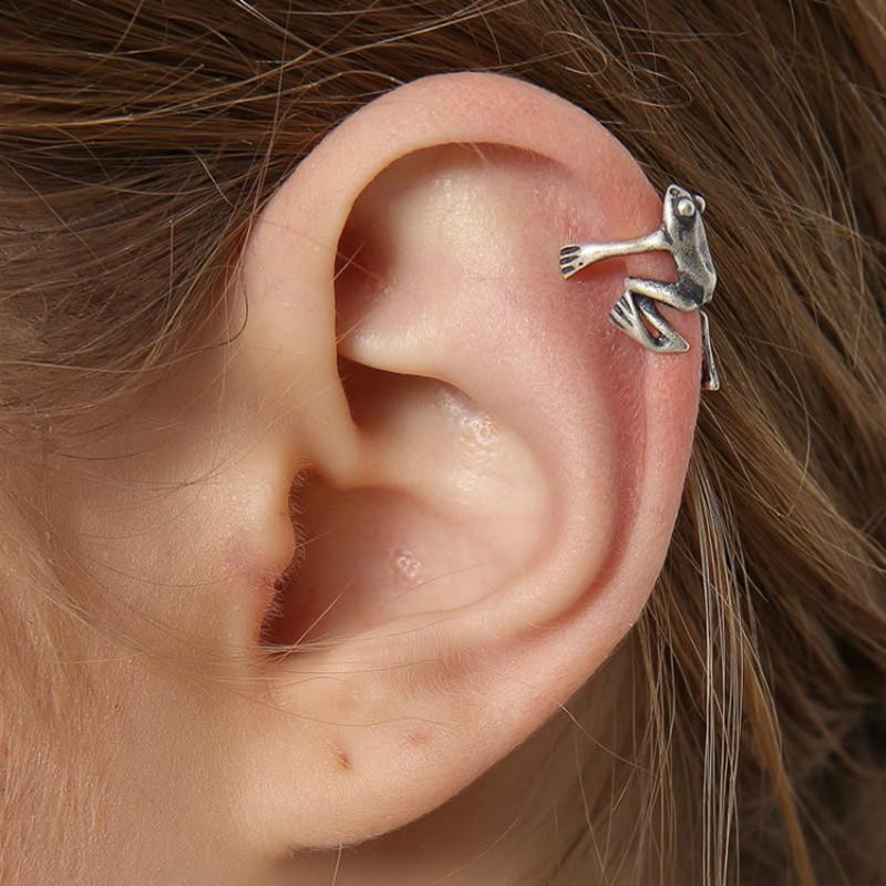 Clip-on & Screw Back Trend Gothic Punk Frog Ear Cuffs For Women Men Animal Clip Earrings 1Pcs Stud Wrap Alloy Jewelry GiftClip-on
Clip-on & Screw Back Trend Gothic Punk Frog Ear Cuffs For Women Men Animal Clip Earrings 1Pcs Stud Wrap Alloy Jewelry GiftClip-on