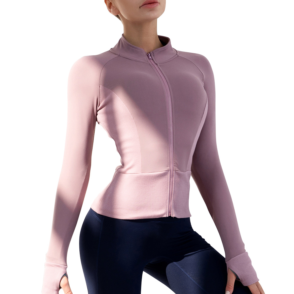 ladies zipper cardigan Modal nylon material Yoga Outfits Elastic cuffs and hem 4 needle 6 thread stand up collar long sleeve tops sport jacket Pink green solid color, Dark green
ladies zipper cardigan Modal nylon material Yoga Outfits Elastic cuffs and hem 4 needle 6 thread stand up collar long sleeve tops sport jacket Pink green solid color, Dark green