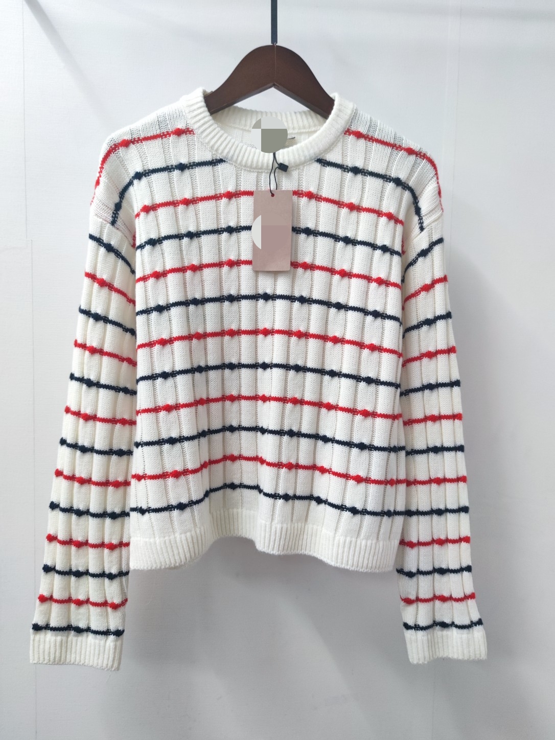 711 2022 Milan Runway Autumn Brand SAme Style Sweater Long Sleeve High Quality Crew Neck Pullover Striped Fashion Clothes High Quality Womens FL, Customize
711 2022 Milan Runway Autumn Brand SAme Style Sweater Long Sleeve High Quality Crew Neck Pullover Striped Fashion Clothes High Quality Womens FL, Customize