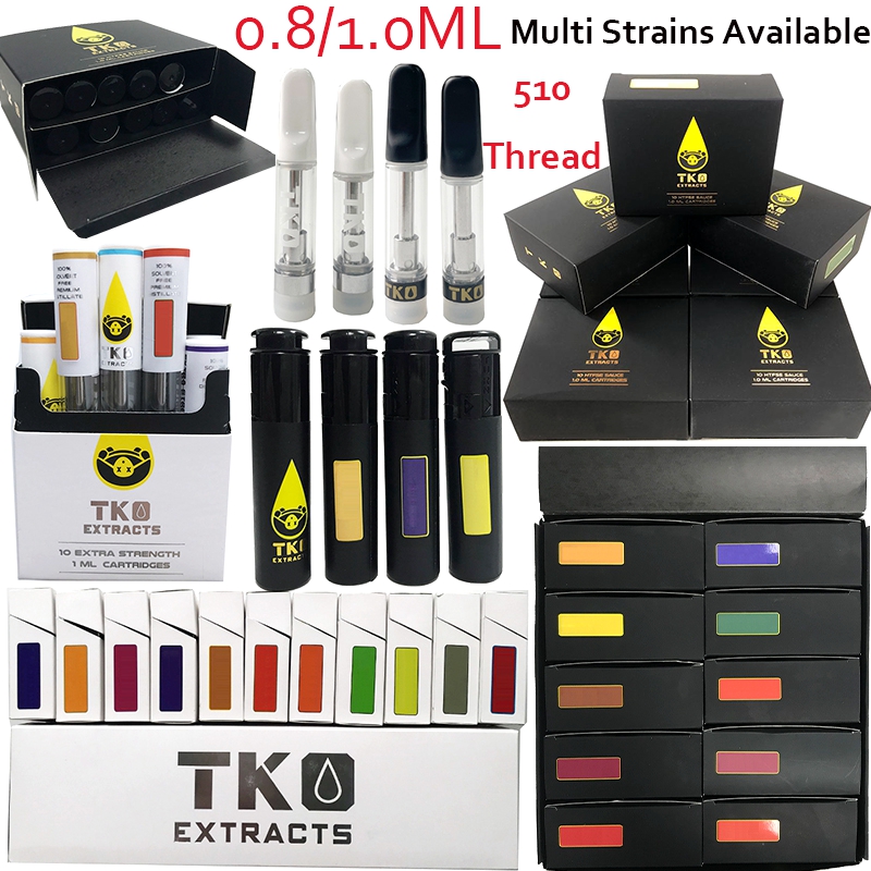 TKO Extracts Vape Cartridges 0.8ml 1.0ml Black White Tip Atomizers Packaging Ceramic Coil Thick Tank Oil Carts Dab Pen Wax Vaporizer Empty Vapes E Cigarettes 510 Thread
TKO Extracts Vape Cartridges 0.8ml 1.0ml Black White Tip Atomizers Packaging Ceramic Coil Thick Tank Oil Carts Dab Pen Wax Vaporizer Empty Vapes E Cigarettes 510 Thread