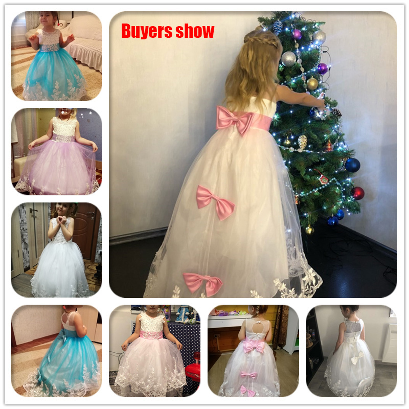 Christmas Girls Long Bridesmaid Dress Elegant Kids Clothes Children Wedding Formal Party Princess Evening 10 12 Y Vestidos 220707