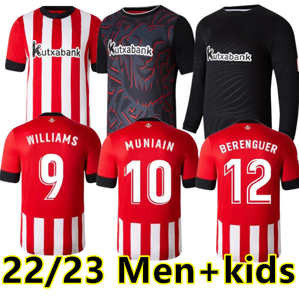 22 23 Athletic Bilbao Soccer Jersey goalkeeper retro Athletic I.MARTINEZ WILLIAMS men kids kit socks full sets football shirt YURI B RAUL Camiseta de 2022 2023, Gk
22 23 Athletic Bilbao Soccer Jersey goalkeeper retro Athletic I.MARTINEZ WILLIAMS men kids kit socks full sets football shirt YURI B RAUL Camiseta de 2022 2023, Gk