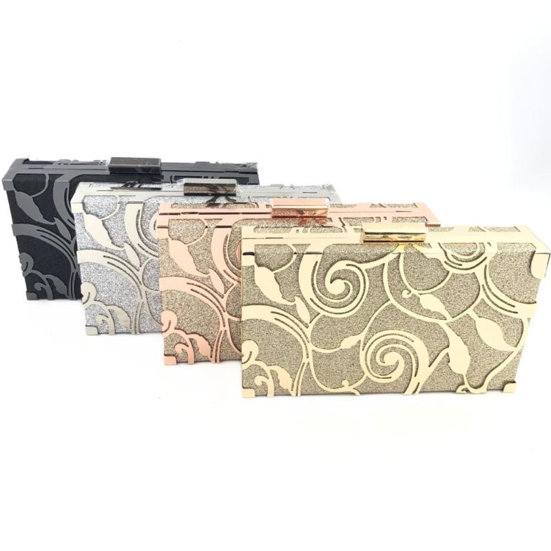 Evening Bags Fashion Hollow Out Champagne/Gold 4 Colors Mini Clutch Party Purse Ladies Metal Dinner Bag Long Chain
Evening Bags Fashion Hollow Out Champagne/Gold 4 Colors Mini Clutch Party Purse Ladies Metal Dinner Bag Long Chain