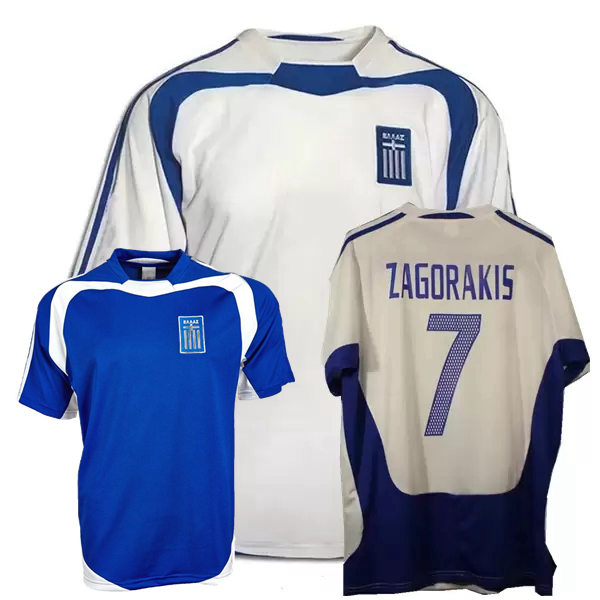 Retro classic 2004 Greece soccer jerseys t shirts Charisteas Tsiartas Nikolaidis Zagorakis Karagounis national team home away football shirt, 2004 away
Retro classic 2004 Greece soccer jerseys t shirts Charisteas Tsiartas Nikolaidis Zagorakis Karagounis national team home away football shirt, 2004 away