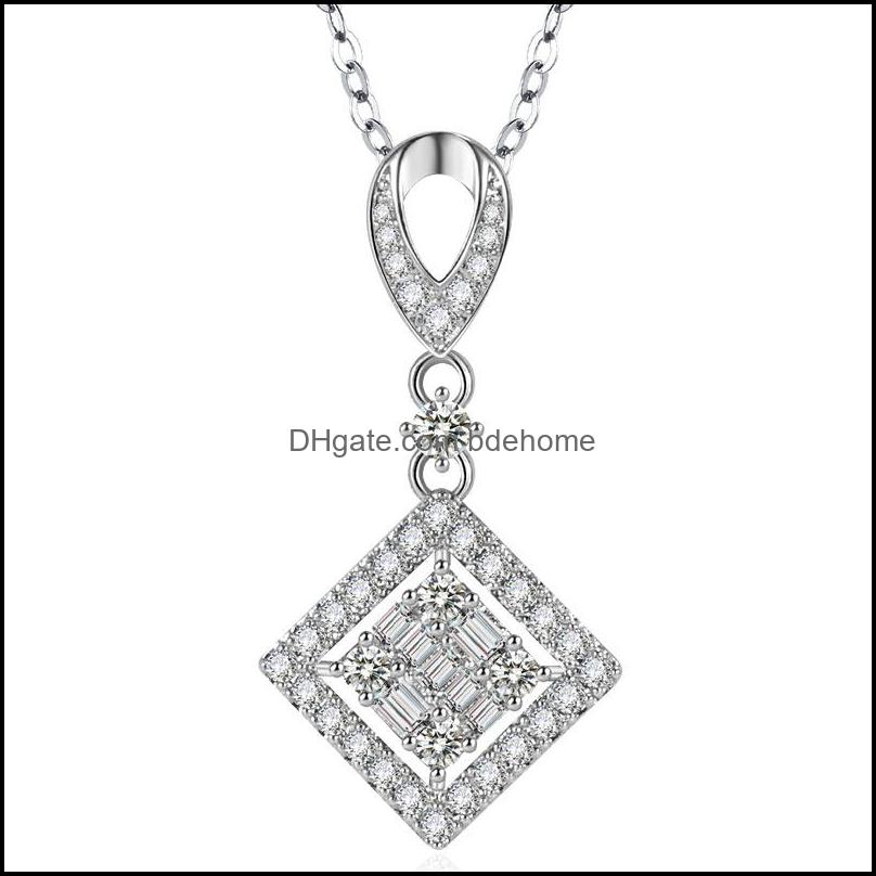 Pendant Necklaces Fashion Square Zircon Necklace Womens Delicate Neck Accessory Wedding Sparkling Bright Party Jewelr Bdehome Dhy0N
Pendant Necklaces Fashion Square Zircon Necklace Womens Delicate Neck Accessory Wedding Sparkling Bright Party Jewelr Bdehome Dhy0N