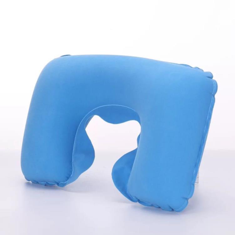 500pcs U Shaped Travel Pillow Inflatable Neck Car Head Rest Air Cushion for Travel-Office Air-Cushion Neck-Pillow SN4337