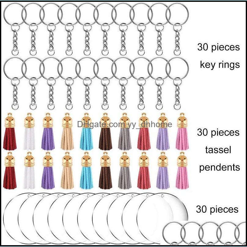 Keychains Fashion Accessories Key Rings 200Pcs Acrylic Blank Keychain Making Kit With Tassel Pendant For Diy Crafts Clear Circle Discs Dhuya
Keychains Fashion Accessories Key Rings 200Pcs Acrylic Blank Keychain Making Kit With Tassel Pendant For Diy Crafts Clear Circle Discs Dhuya