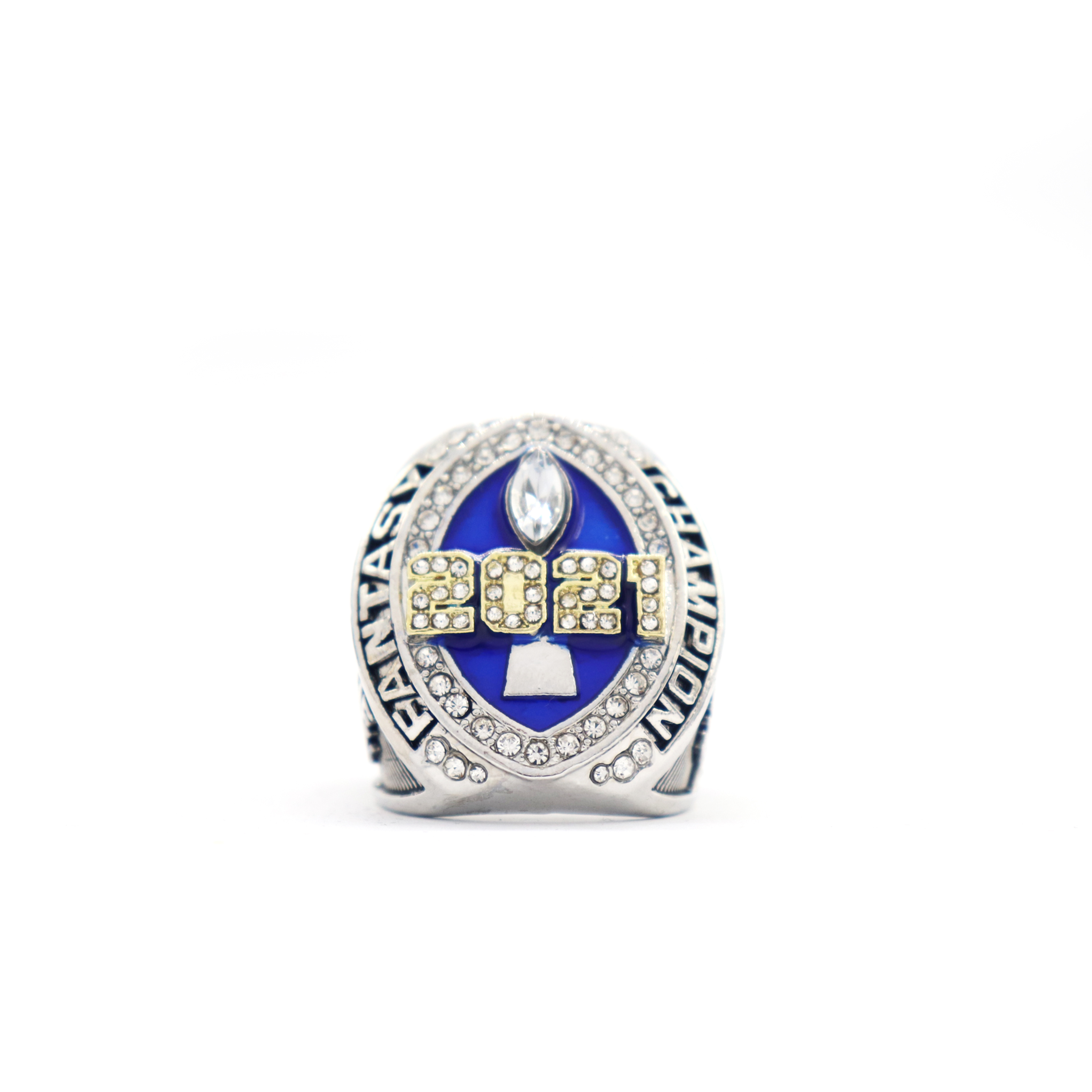 hot sales 2021 blues style fantasy football championship rings full size 8-14