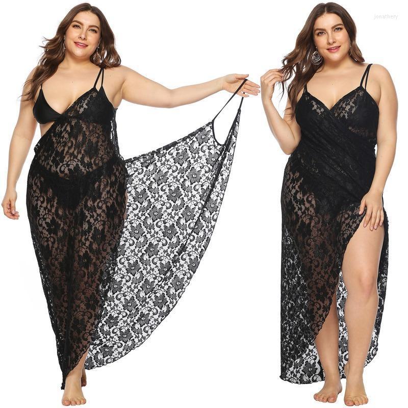 Plus Size Dresses Summer Beach Boho Lace Perspective Cover Up Dress Women Sexy Slip Long Maxi Black Sunscreen Wrap Vestidos Jona22
Plus Size Dresses Summer Beach Boho Lace Perspective Cover Up Dress Women Sexy Slip Long Maxi Black Sunscreen Wrap Vestidos Jona22